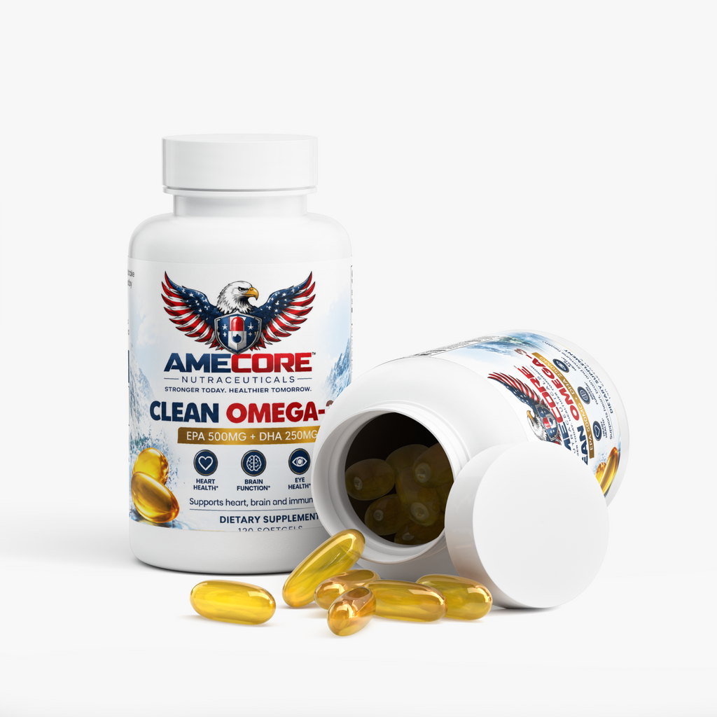 Clean Omega-3 Fish Oil – 100 Softgels