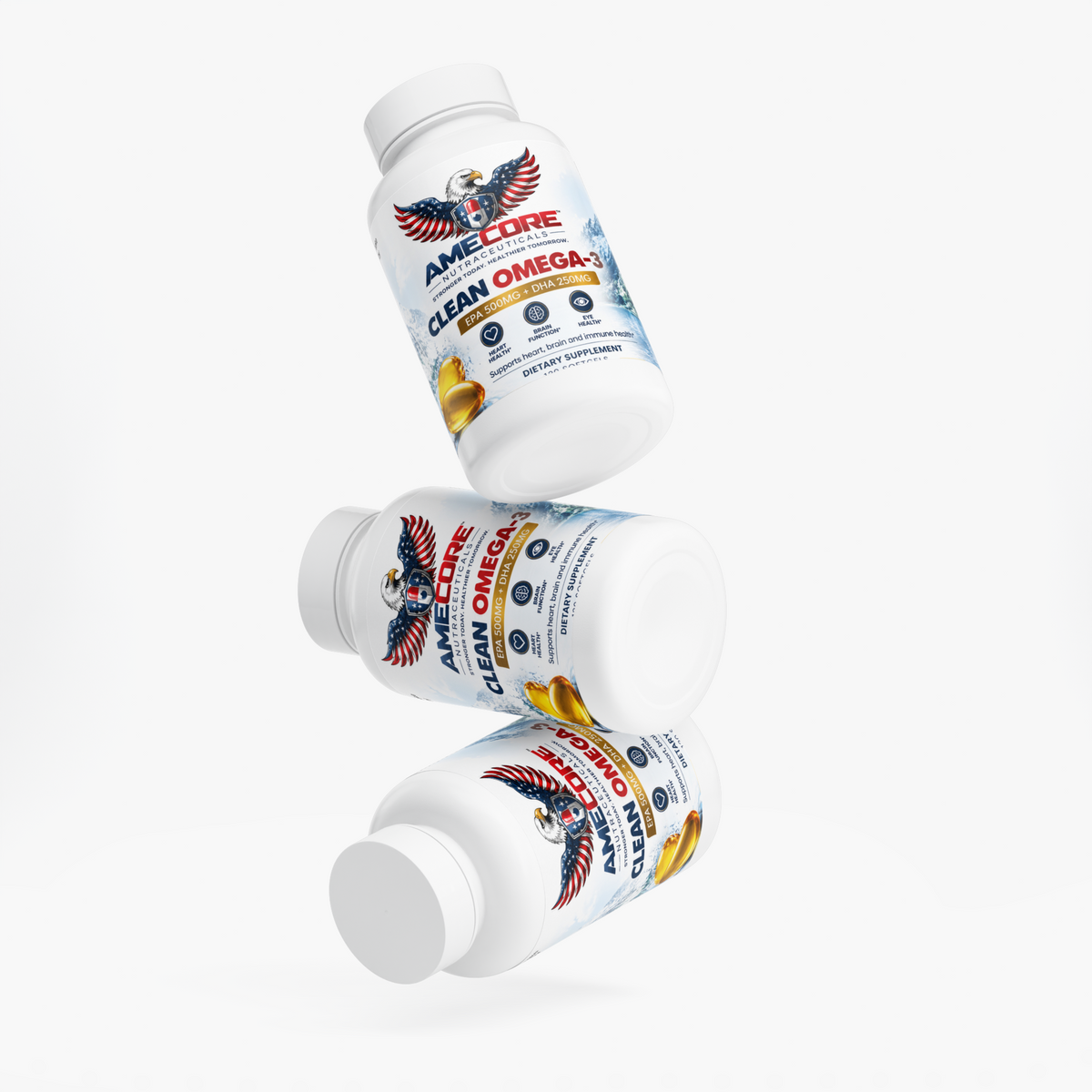 Clean Omega-3 Fish Oil – 100 Softgels